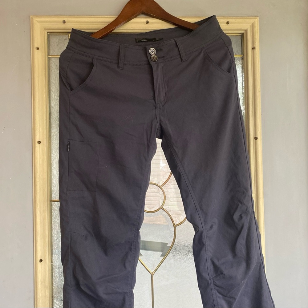 🛑SOLD🛑PrAna Lined Hiking Pants Women’s Size 4 Grey Mid Rise Straight Leg